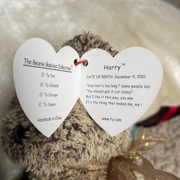 TY Beanie Baby - HARRY the Bear (8 inch) - Picture 2 of 5